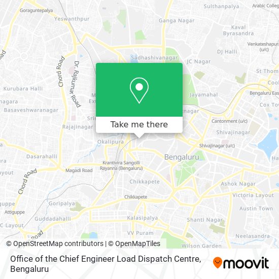 Office of the Chief Engineer Load Dispatch Centre map