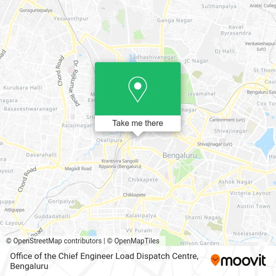 Office of the Chief Engineer Load Dispatch Centre map
