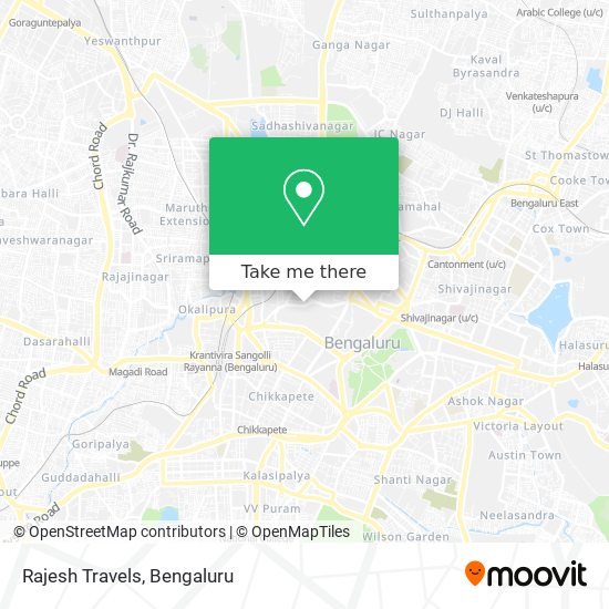 Rajesh Travels map