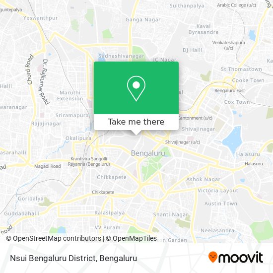 Nsui Bengaluru District map