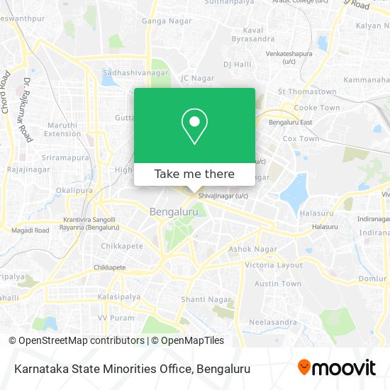 Karnataka State Minorities Office map