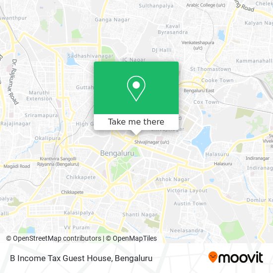 B Income Tax Guest House map