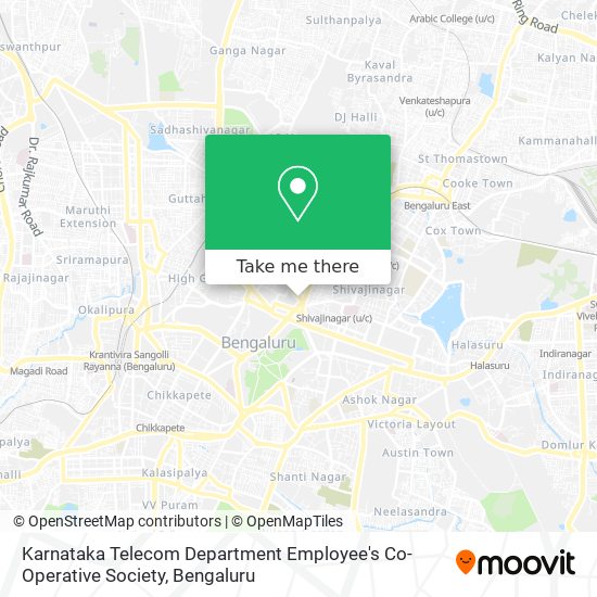 Karnataka Telecom Department Employee's Co-Operative Society map