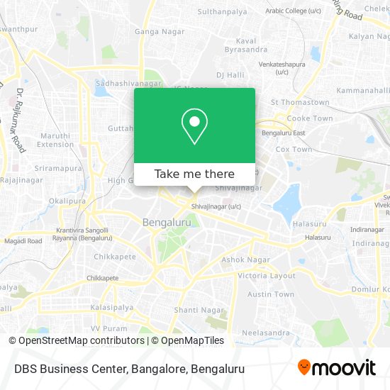 DBS Business Center, Bangalore map