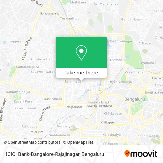 ICICI Bank-Bangalore-Rajajinagar map