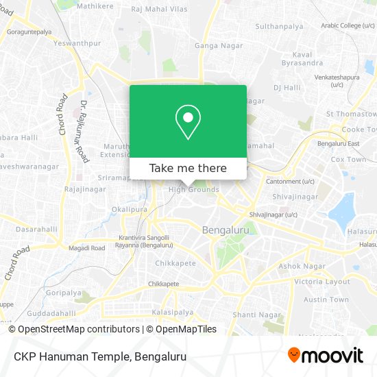 CKP Hanuman Temple map