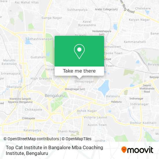 Top Cat Institute in Bangalore Mba Coaching Institute map