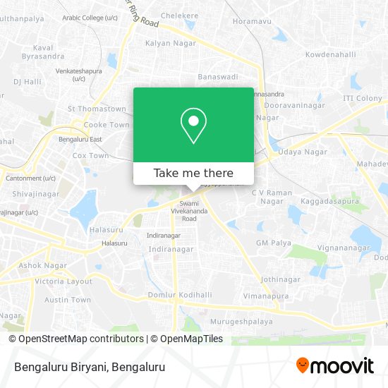 Bengaluru Biryani map