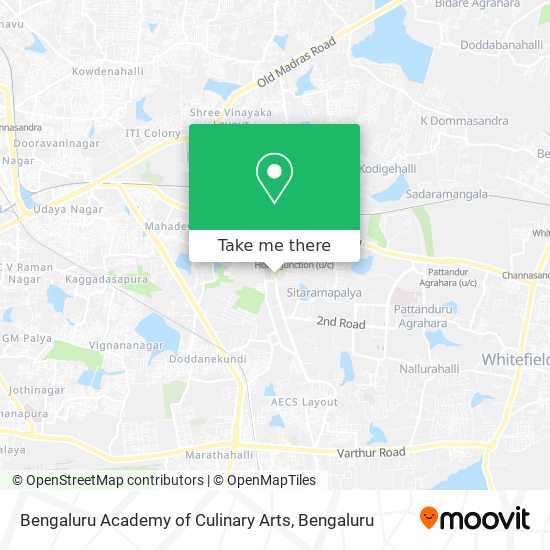 Bengaluru Academy of Culinary Arts map