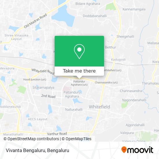 Vivanta Bengaluru map