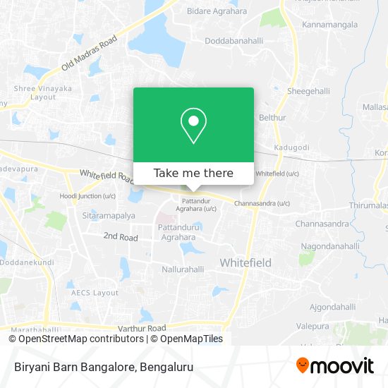 Biryani Barn Bangalore map