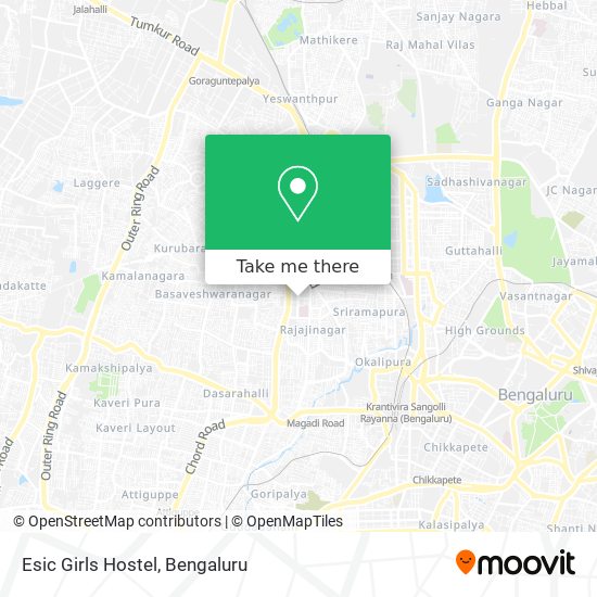 Esic Girls Hostel map