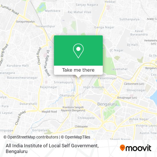 All India Institute of Local Self Government map