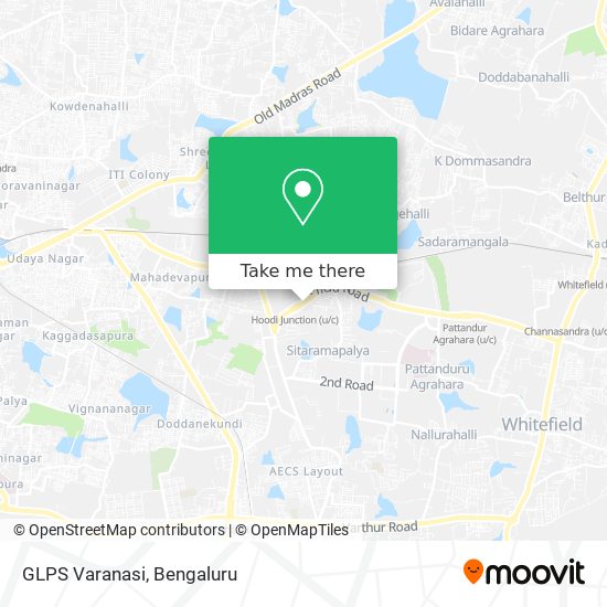 GLPS Varanasi map