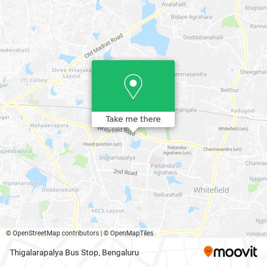 Thigalarapalya Bus Stop map