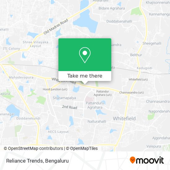 Reliance Trends map