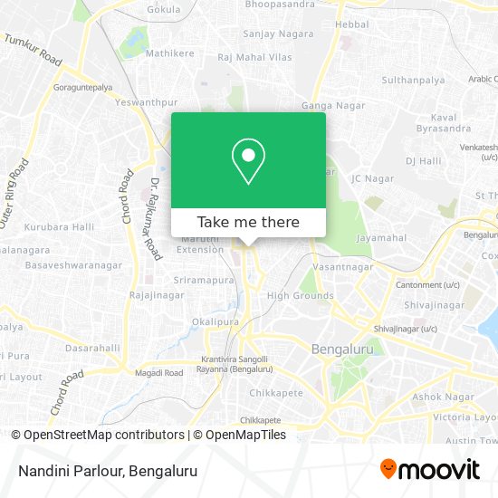 Nandini Parlour map