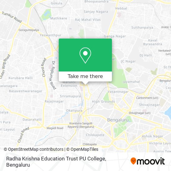 Radha Krishna Education Trust PU College map