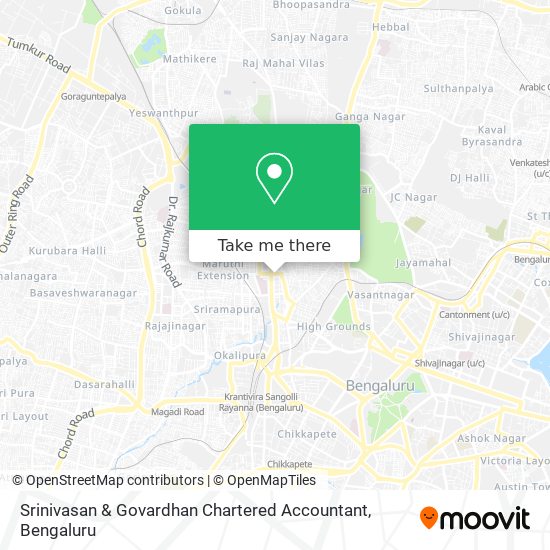 Srinivasan & Govardhan Chartered Accountant map