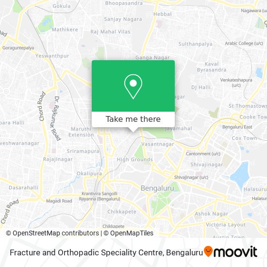 Fracture and Orthopadic Speciality Centre map