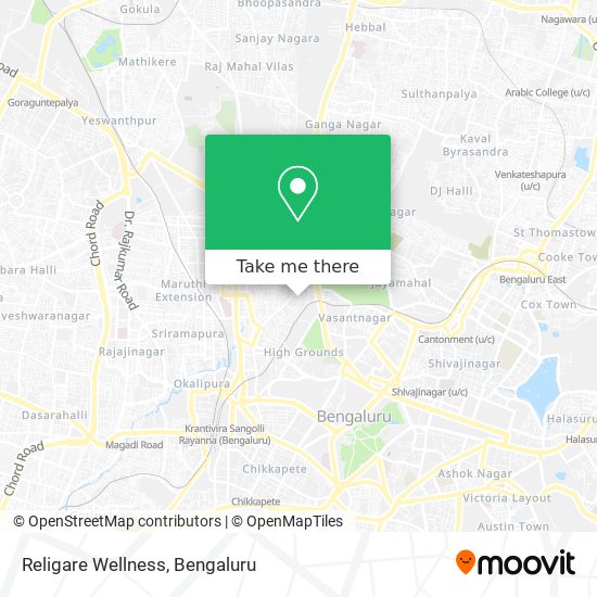 Religare Wellness map