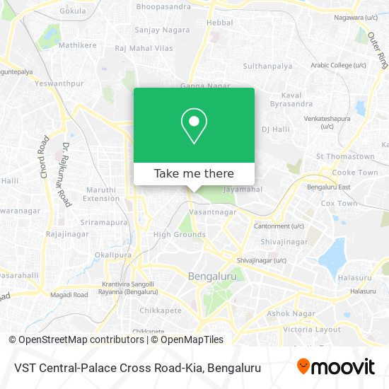 VST Central-Palace Cross Road-Kia map