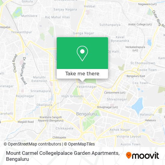 Mount Carmel Collegelpalace Garden Apartments map