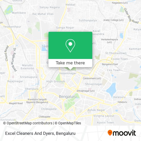 Excel Cleaners And Dyers map
