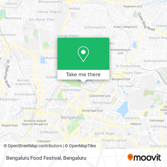 Bengaluru Food Festival map