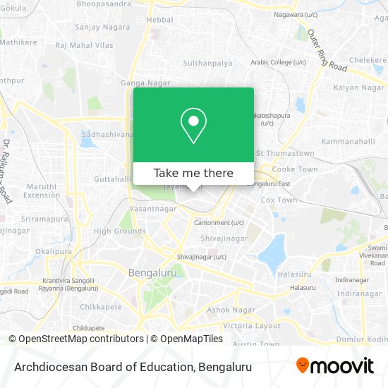 Archdiocesan Board of Education map
