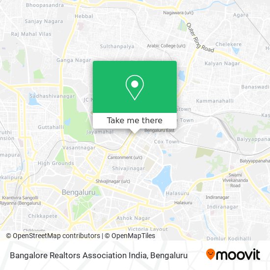 Bangalore Realtors Association India map