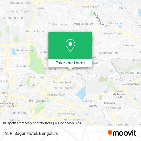S. R. Sagar Hotel map