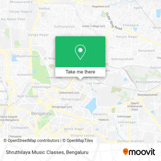 Shruthilaya Music Classes map
