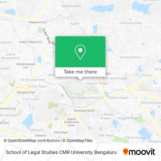 School of Legal Studies CMR University map