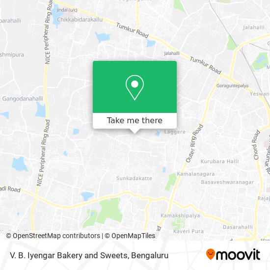 V. B. Iyengar Bakery and Sweets map