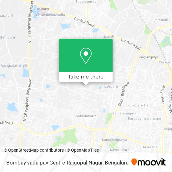 Bombay vada pav Centre-Rajgopal Nagar map