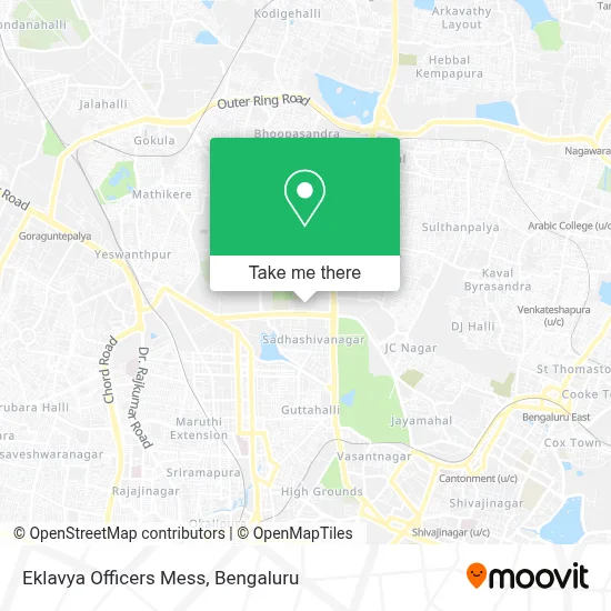 Eklavya Officers Mess map