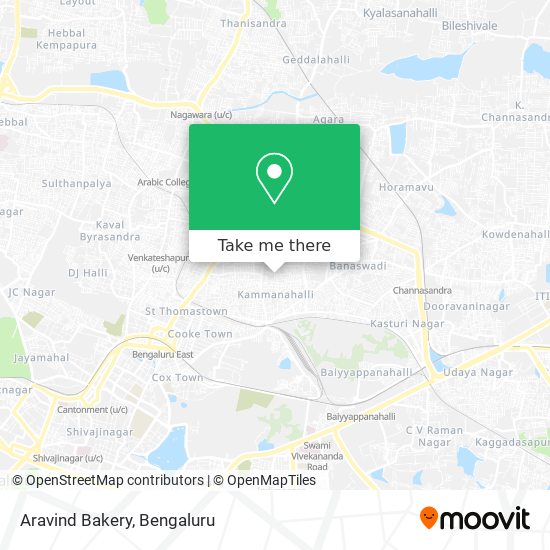 Aravind Bakery map