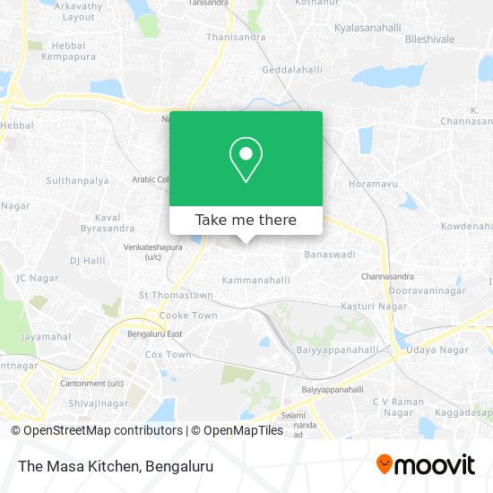The Masa Kitchen map
