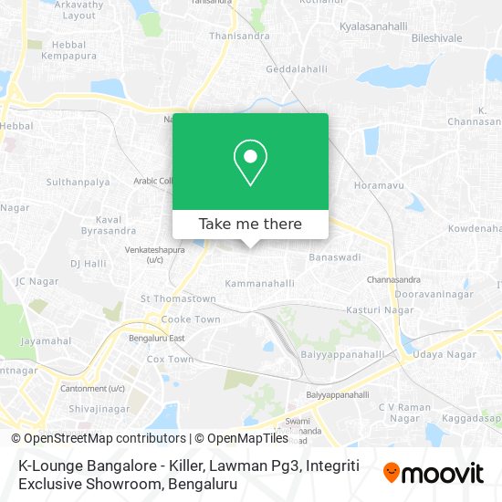 K-Lounge Bangalore - Killer, Lawman Pg3, Integriti Exclusive Showroom map