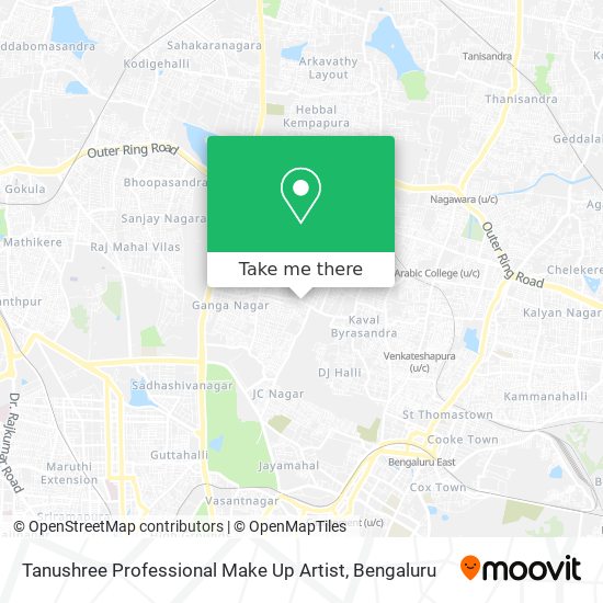 Tanushree Professional Make Up Artist map