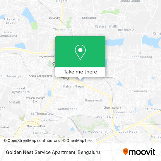 Golden Nest Service Apartment map