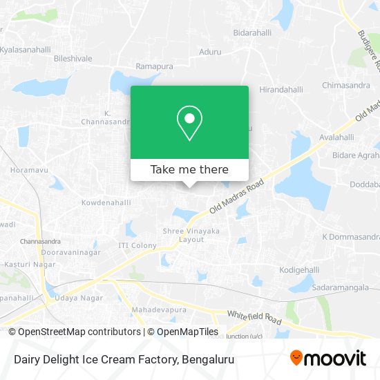 Dairy Delight Ice Cream Factory map