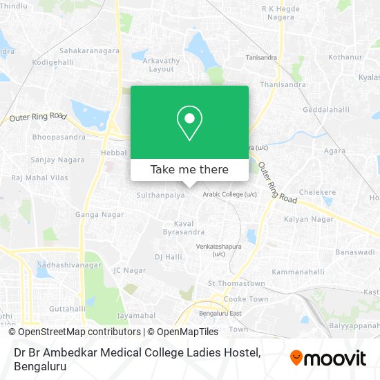 Dr Br Ambedkar Medical College Ladies Hostel map