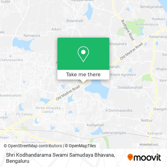 Shri Kodhandarama Swami Samudaya Bhavana map
