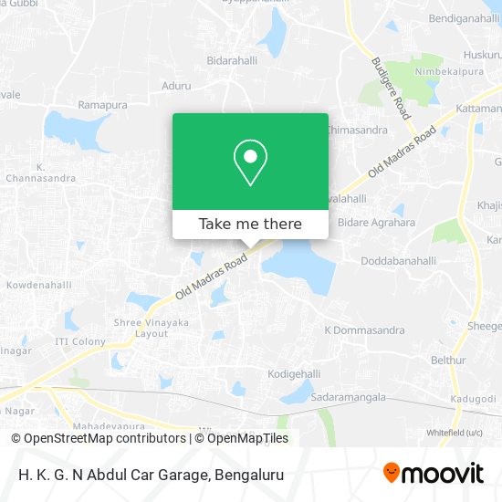 H. K. G. N Abdul Car Garage map