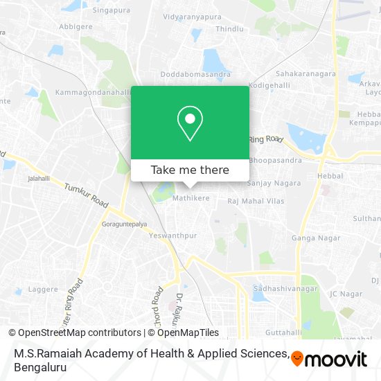 M.S.Ramaiah Academy of Health & Applied Sciences map