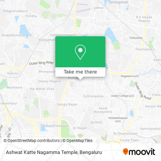 Ashwat Katte Nagamma Temple map