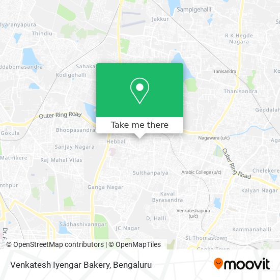 Venkatesh Iyengar Bakery map