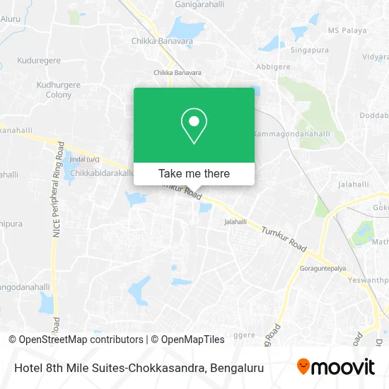 Hotel 8th Mile Suites-Chokkasandra map